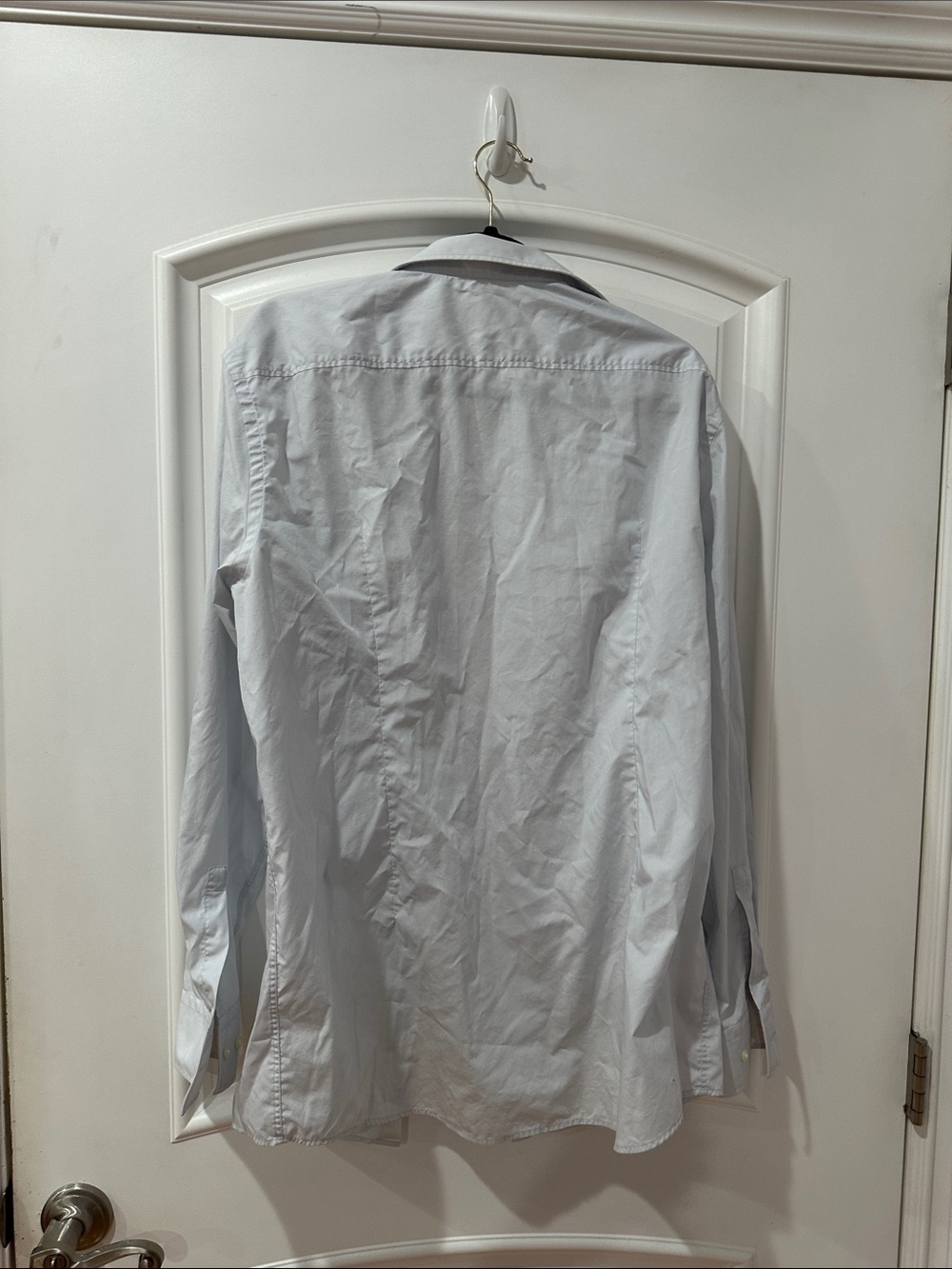 BOSS Men's White Button-Front Dress Shirt - Spread Collar ⚽️ - Picture 5 of 9